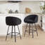Absalom Modern Swivel Upholstered 67.5cm Sherpa Counter Stool with Metal Frame (Set of 2)-1494239772-1494239762