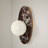 1-Light Dimmable Milky Glass Wall Sconce