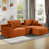Velours côtelé orange