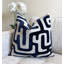 Housse de coussin en velours bleu marine-113459193