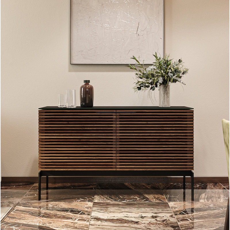 Corridor Media Console, Natural Walnut