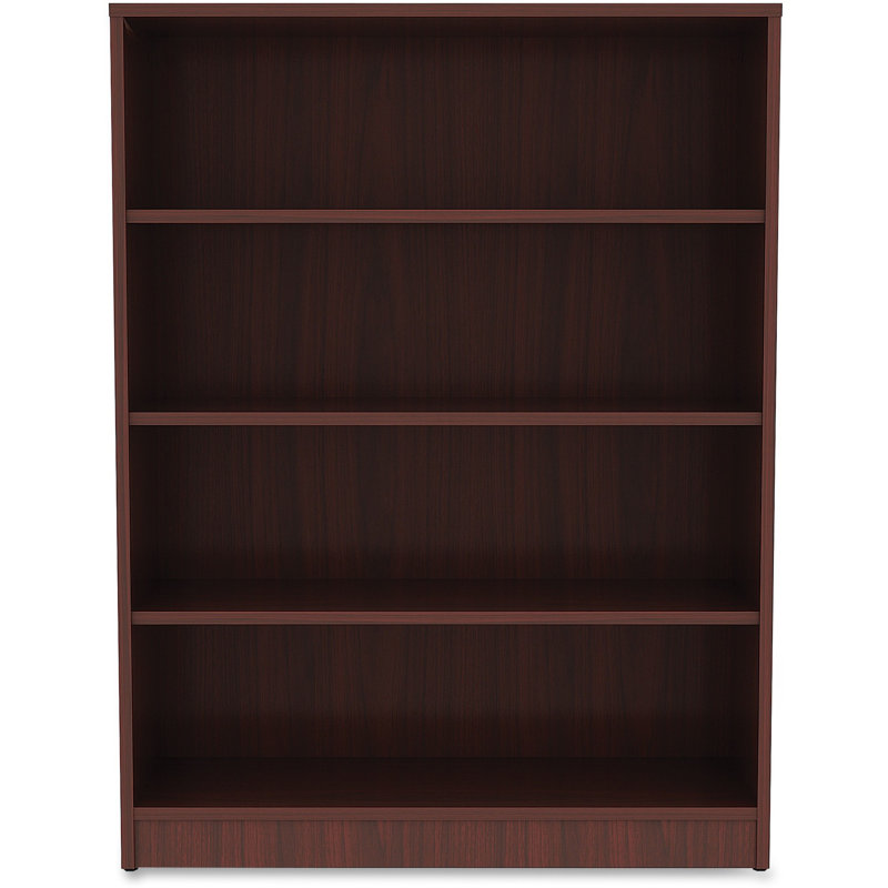 Orlanda Bookcase, Mahogany, (4 Shelves) 48" H x 36" W x 12" D