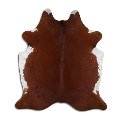 Myrtletown Novelty 2.31 cm x 1.86 cm Animal Print Cowhide Flatweave Area Rug