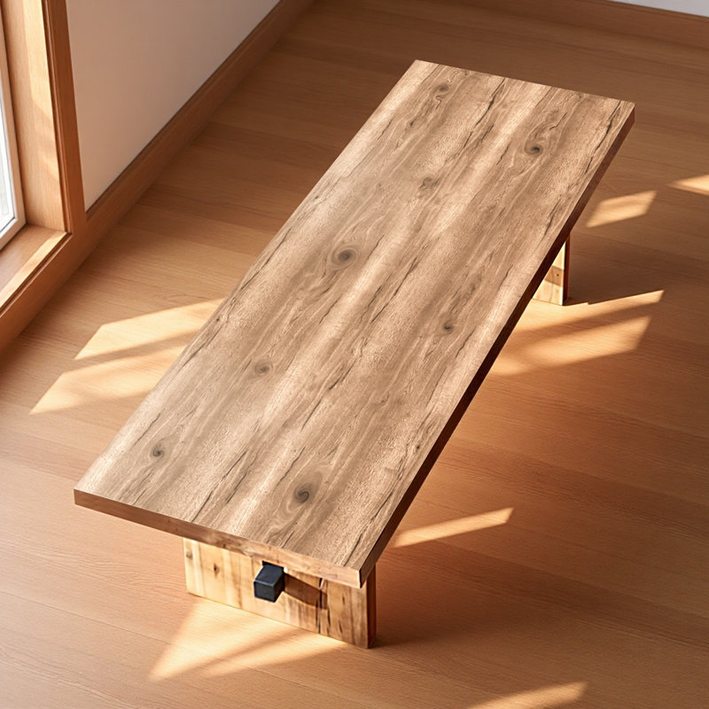 Petit ensemble de table de salle à manger en bois massif, H 29,53 po x L 70,87 po x l 31,5 po