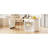 82.7 Inch Extendable Kitchen Island Table For 2-6, White Wood Grain, Double Storage, 1 Port, Type-C Side Storage Area With Power Outlet, 2 Drawers, Shelf-1698851702