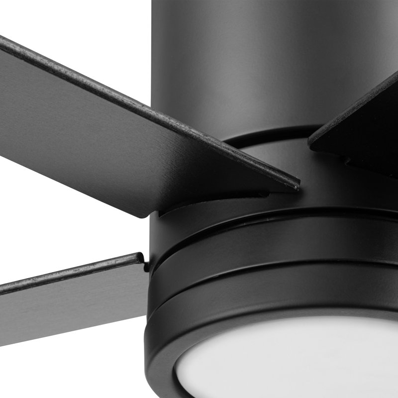 Graceshire 52" Indoor Ceiling Fan with Remote Control and Light Kit Included, Matte Black