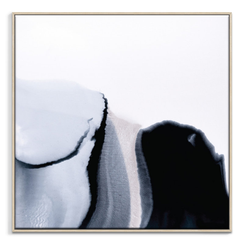 Scapes 9 by Chalie MacRae - Painting on Canvas, 41cm H x 41cm W, Timber Floater Framed