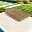 Chaise longue de patio réglable en bois d'acacia, design rustique pour jardin et piscine