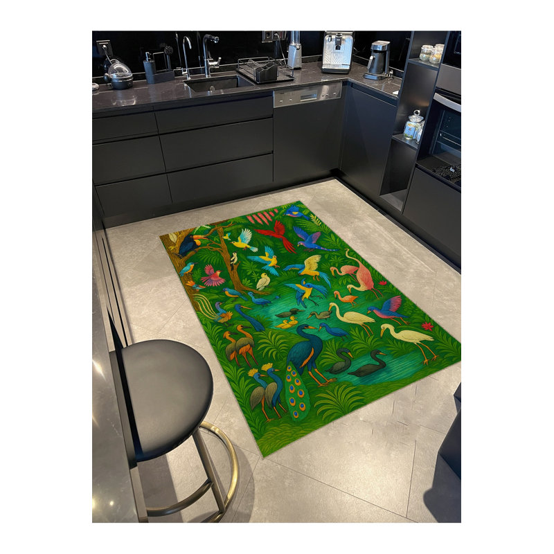 Tapis vert Mosso, 2'6" x 9'10"