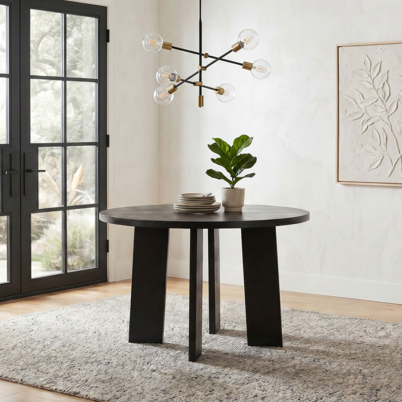 Table de salle à manger Strouse, Noir