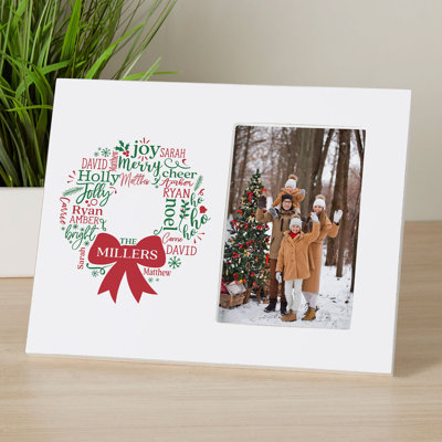 Cadre photo personnalisé Merry Gui Wreath