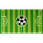 Tapis vert à rayures Brodowsky-783104881