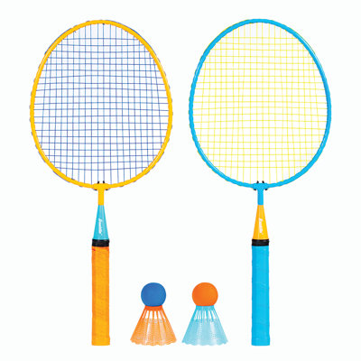 Franklin Sports Kids Badminton Racket Set - Smashminton Kids Oversize Badminton Rackets Set