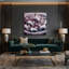 «Cats Japanese Bobtail», art mural sur toile rose-1223446026