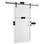 Porte de grange en bois manufacturé avec quincaillerie d'installation-87183456-87134246