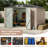 6x8 ft Outdoor Storage Sheds,Multi-Functional Metal Shed with Lockable Doors and Air Vents for Backyard Garden Patio Lawn-124404335