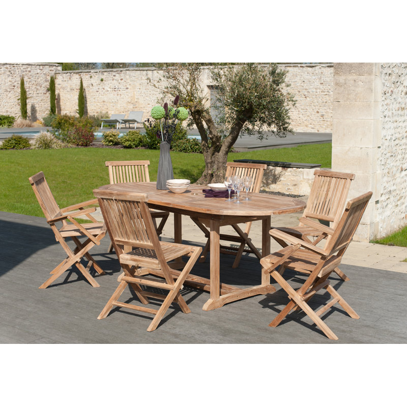 Woehler Folding Patio Dining Side Chair with Cushion