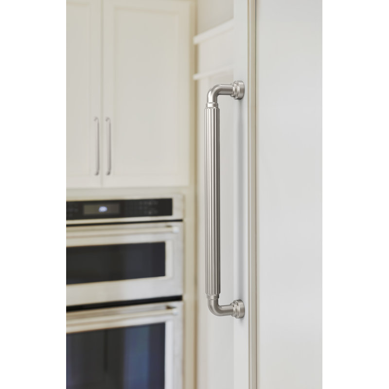 Cowrie Centre-to-Centre Cabinet Pull, 12", Satin Nickel