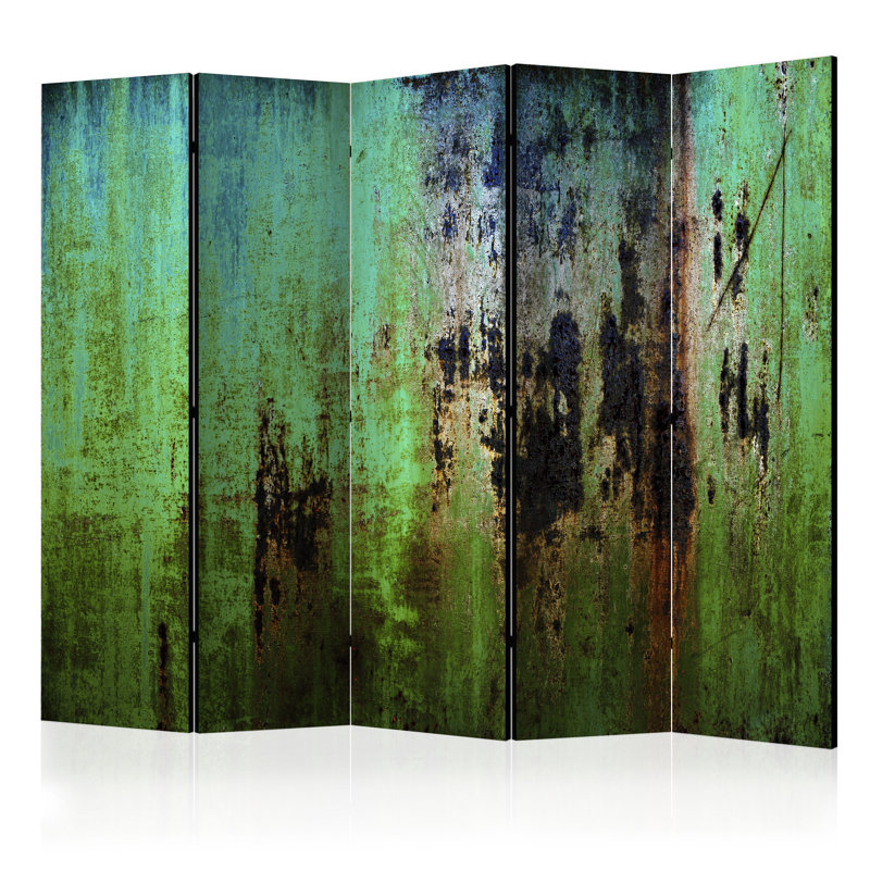 225cm W x 172cm H 5 - Panel Wood Folding Room Divider
