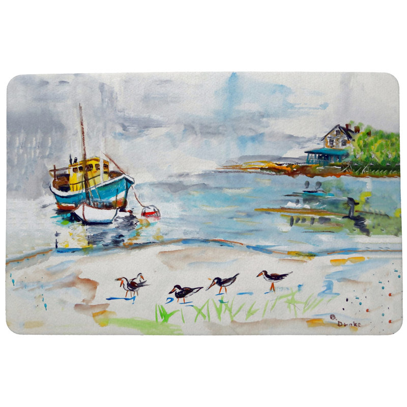 Kie Non-Slip Doormat, Rectangle 1'6" x 2'2"