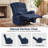 Breasha 39.7" Wide Manual Upholstered Swivel Rocker Recliner-102233677