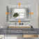 32"H Recessed or Surface Mount LED Medicine Cabinet with Clock, Temperature, Anti Fog Function