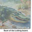 Alligator Glass Cutting Board Large