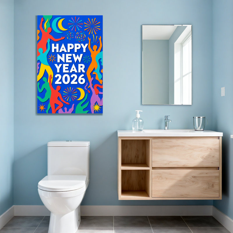 Motif de célébration mode bonne année 2026, H 36 po x l 24 po