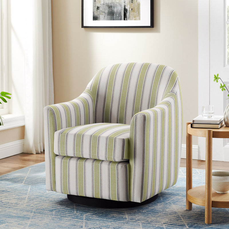 Fauteuil d'appoint pivotant 29,92 po, Lin vert