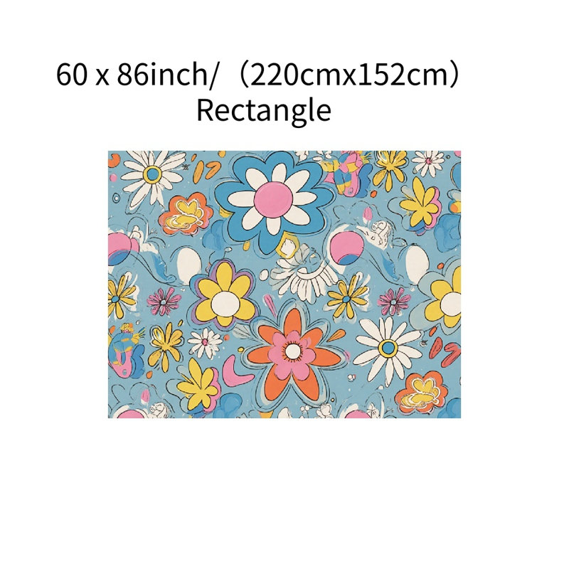 Nappe rectangulaire rétro Pop Art