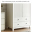 Petite armoire de style crème française