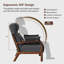 Fauteuil d'appoint en velours côtelé de 25,9 po Ceja Carreiro-1662352494