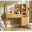 Grand meuble-lavabo avec rangement, bureau en bois