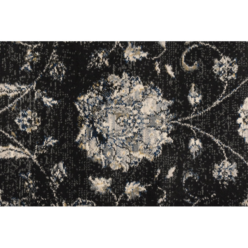 Tapis crème/gris oriental Attell, Rectangle 7 pi 10 po x 11 pi 2 po