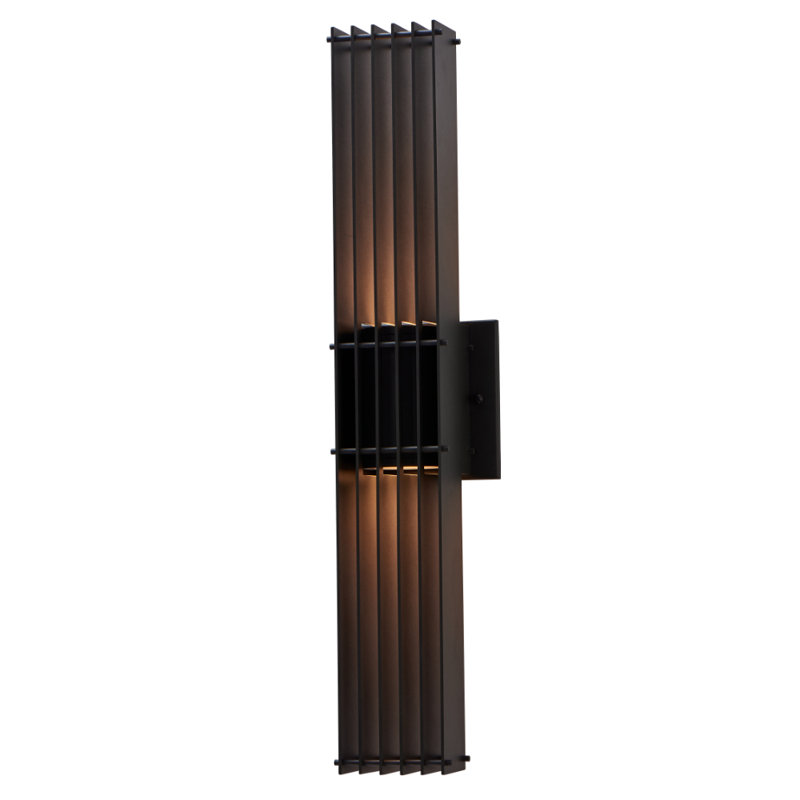 Drew Outdoor 1 LT Matte Black Outdoor Wall Sconce Kalco
