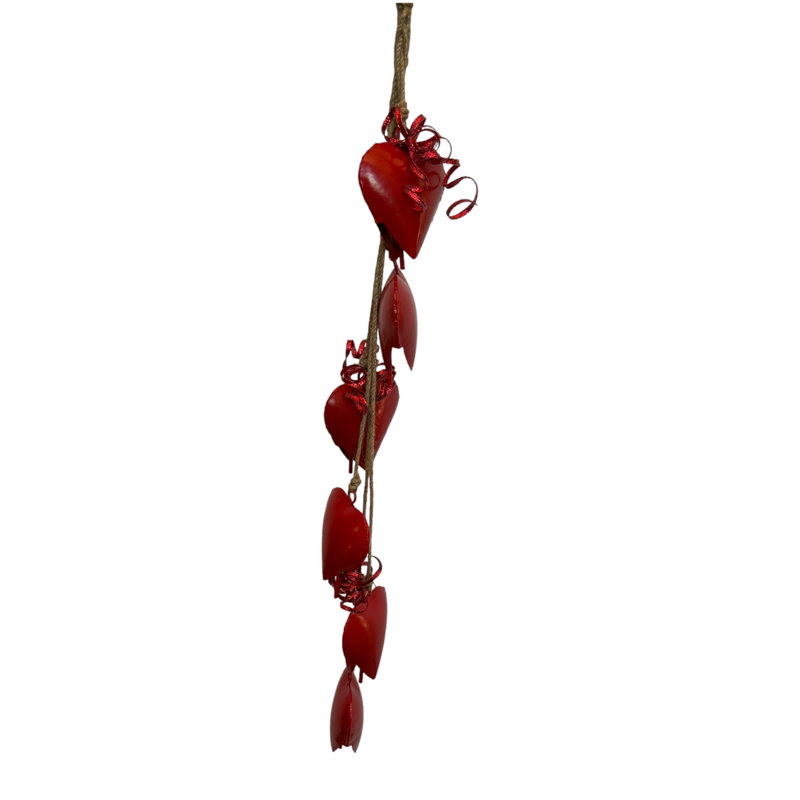 6-Piece Heart Bell Pendant