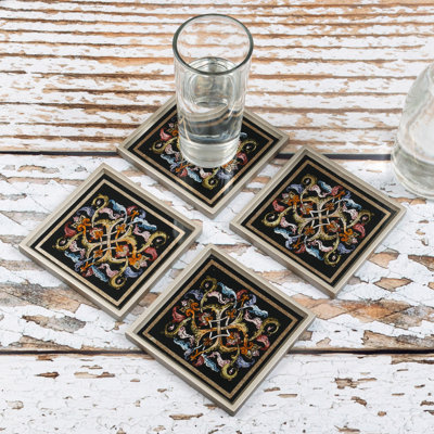 Square 4 Piece Coaster Set