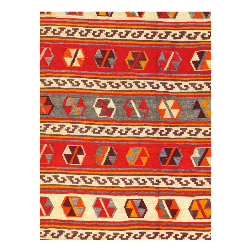 One-of-a-Kind Rectangle 5'6" X 10'7" Hand Knotted Area Rug