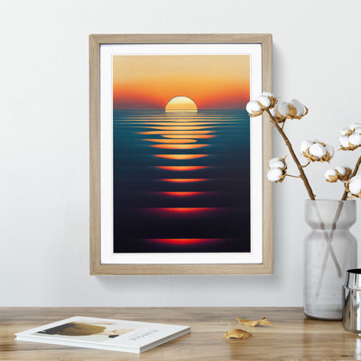 Reflective Sunset - Framed Print