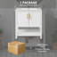 Meuble-lavabo avec lavabo en céramique et rangement polyvalent - idéal pour les petites salles de bain-114472598