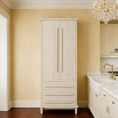 Armoire de cuisine, armoire en bois pour la cuisine, la salle à manger