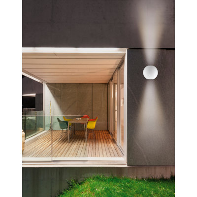 Como 2 - Bulb Hardwired Integrated LED Outdoor Wall Light
