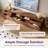 Modern 78.74'' Walnut Finish TV Stand With 6 Drawers