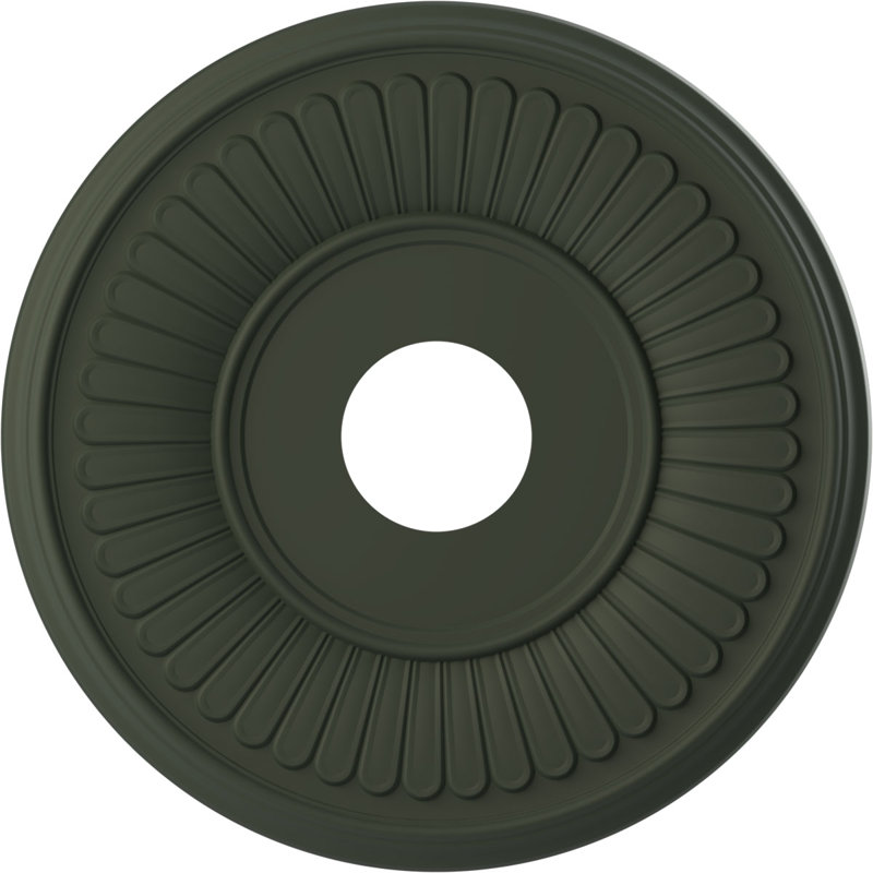Berkshire Thermoformed PVC Ceiling Medallion, Unfinished, 16" H x 16" W x 1" D