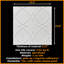 Carreaux de plafond en polystyrène 20X20 avec panneaux décoratifs à coller pour une installation facile à faire soi-même, ainsi que pour la rénovation de la maison et du sous-sol. R23 Eta, Lot / 8-121502815