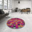 Tapis rose/rouge à motifs-1497354798