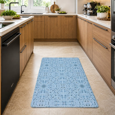 Polanya  Floor Mats Blue Kitchen Mat