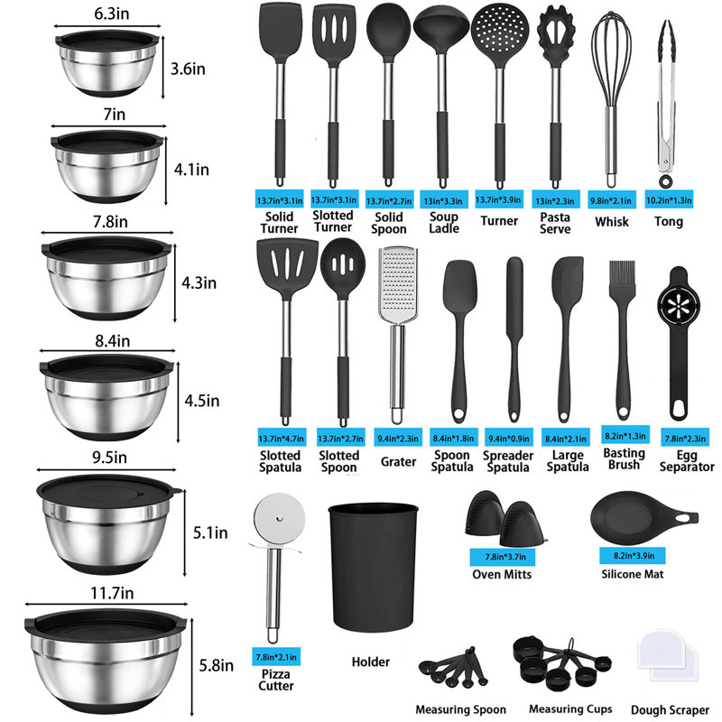 Smith Barton 31 Piece Cooking Utensil Set Spatula