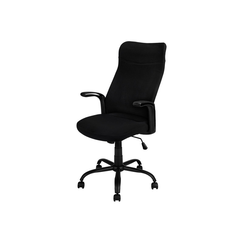 Adjustable Height Swivel Office Chair, Black Mesh, , Ergonomic For Computer Desk Use Function, Mesh & Metal,  Work