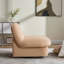 Chaise en velours pivotante en forme de citrouille, base en métal à 360 degrés-503282276